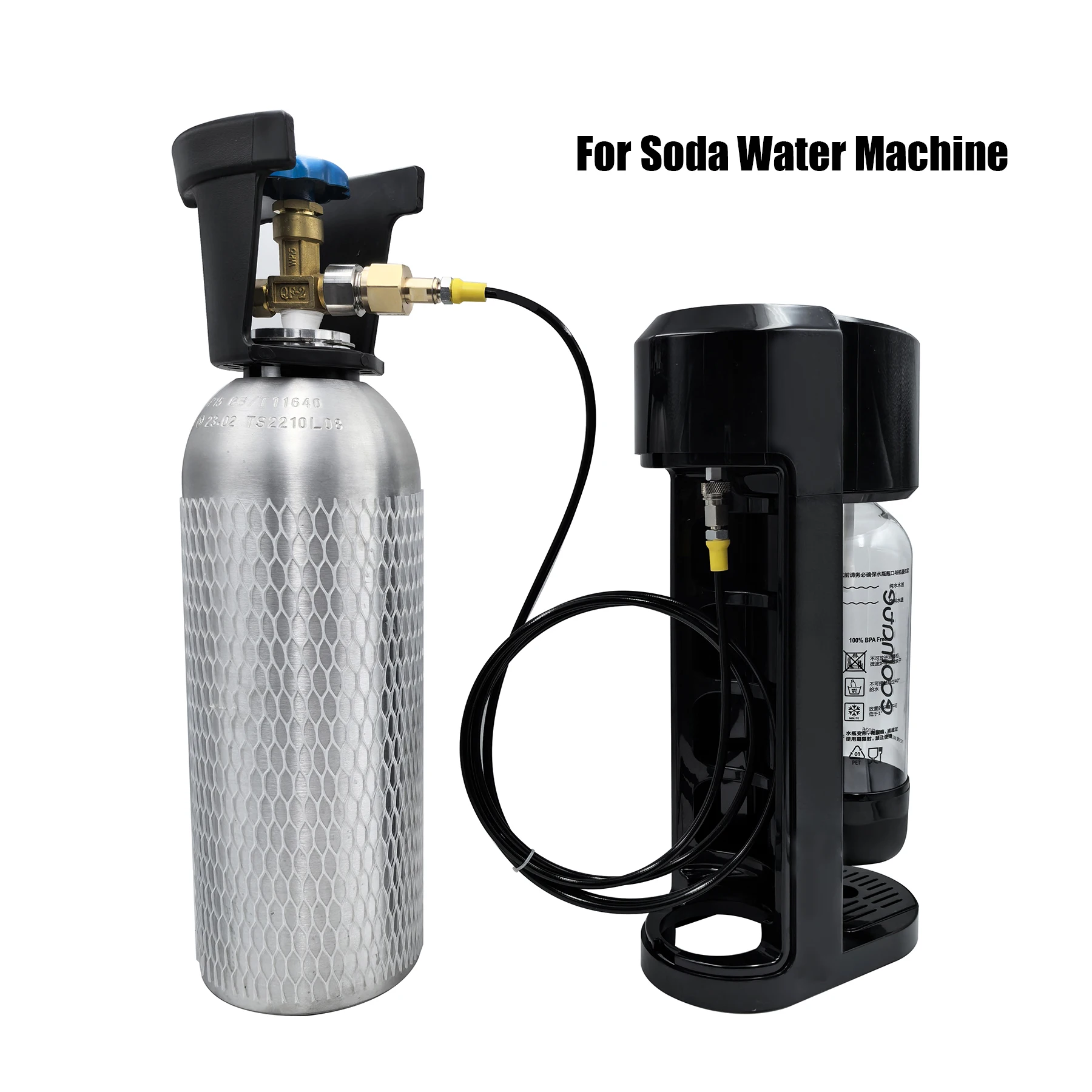 Adaptador Sodastream cilindro CO2 externo – Kit conexión rápida W21.8 G3/4 - imagen 4
