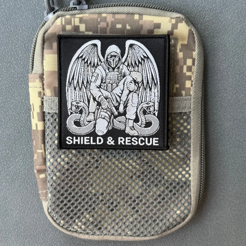 Parche táctico moral ángel médico con velcro para mochila