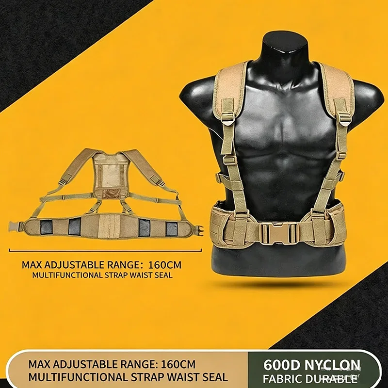H-Harness arnés táctico de pecho MOLLE correa cruzada ajustable