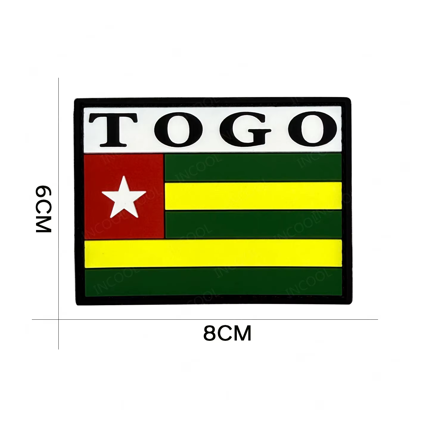 Parche bordado banderas de África con apliqué goma PVC para ropa - imagen 5