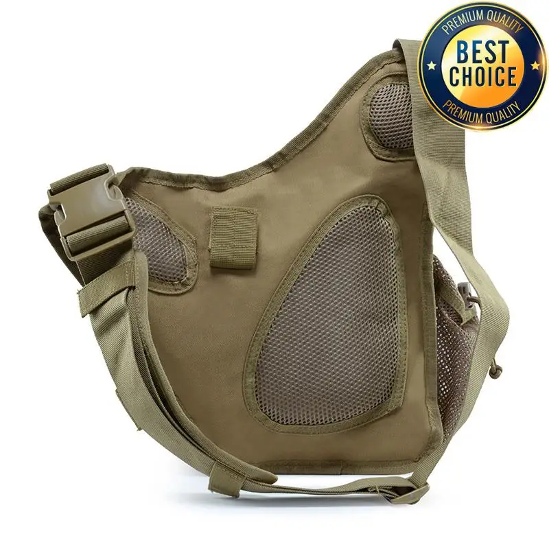 Bolsa mensajero táctica 900D impermeable resistente camuflaje woodland - imagen 4
