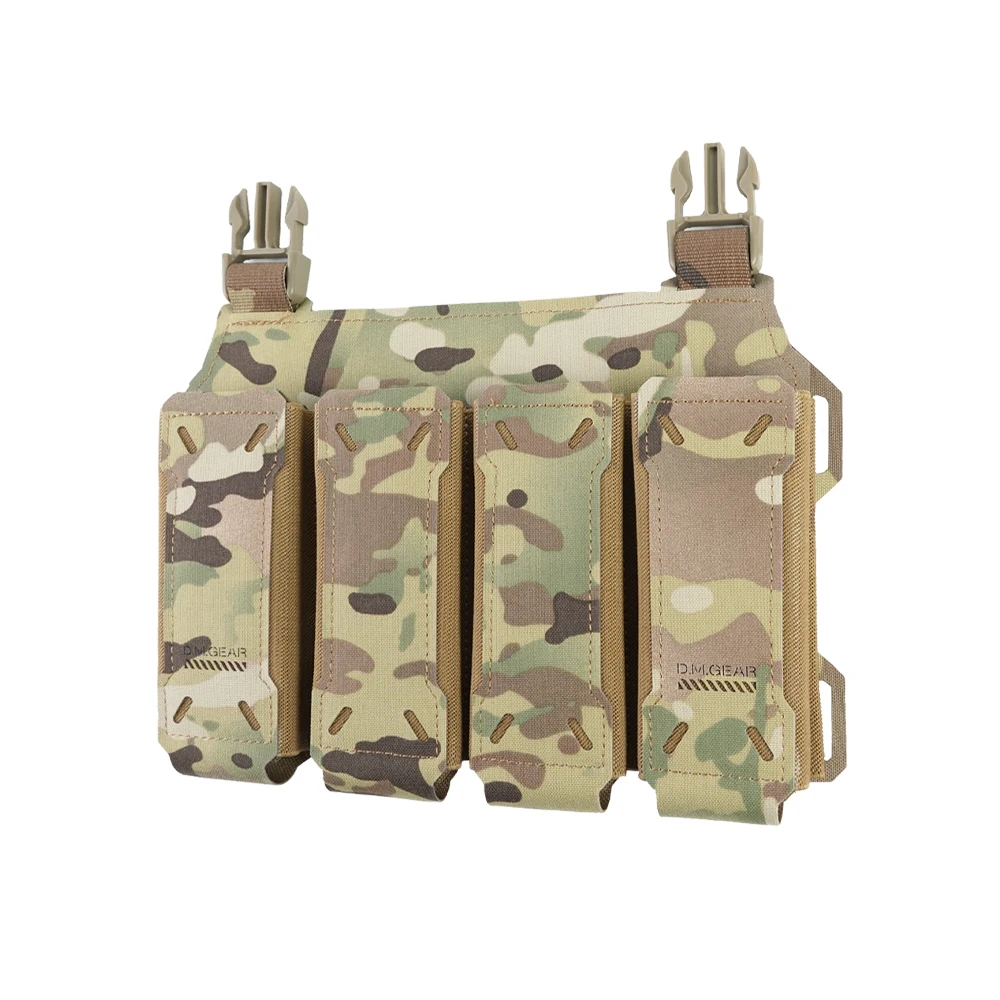 Portacargadores MOLLE cuádruple para chaleco táctico airsoft - imagen 4