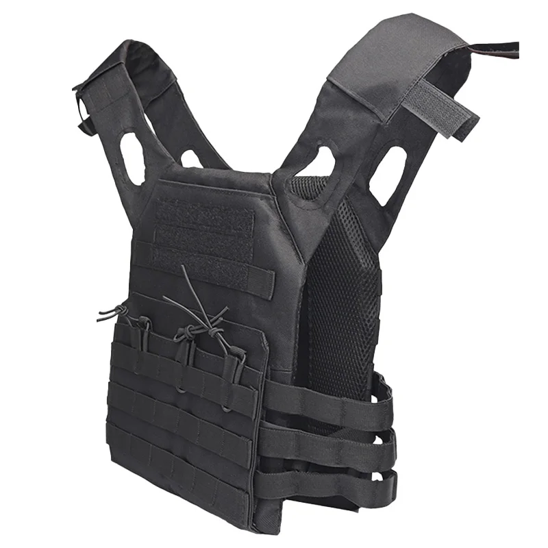 Chaleco táctico MOLLE camuflaje de nylon para airsoft y caza - imagen 2