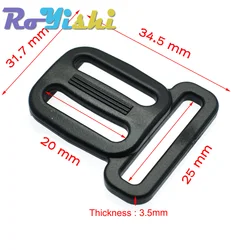 Deslizador Tri-Glide plástico para correas y arneses ajustables