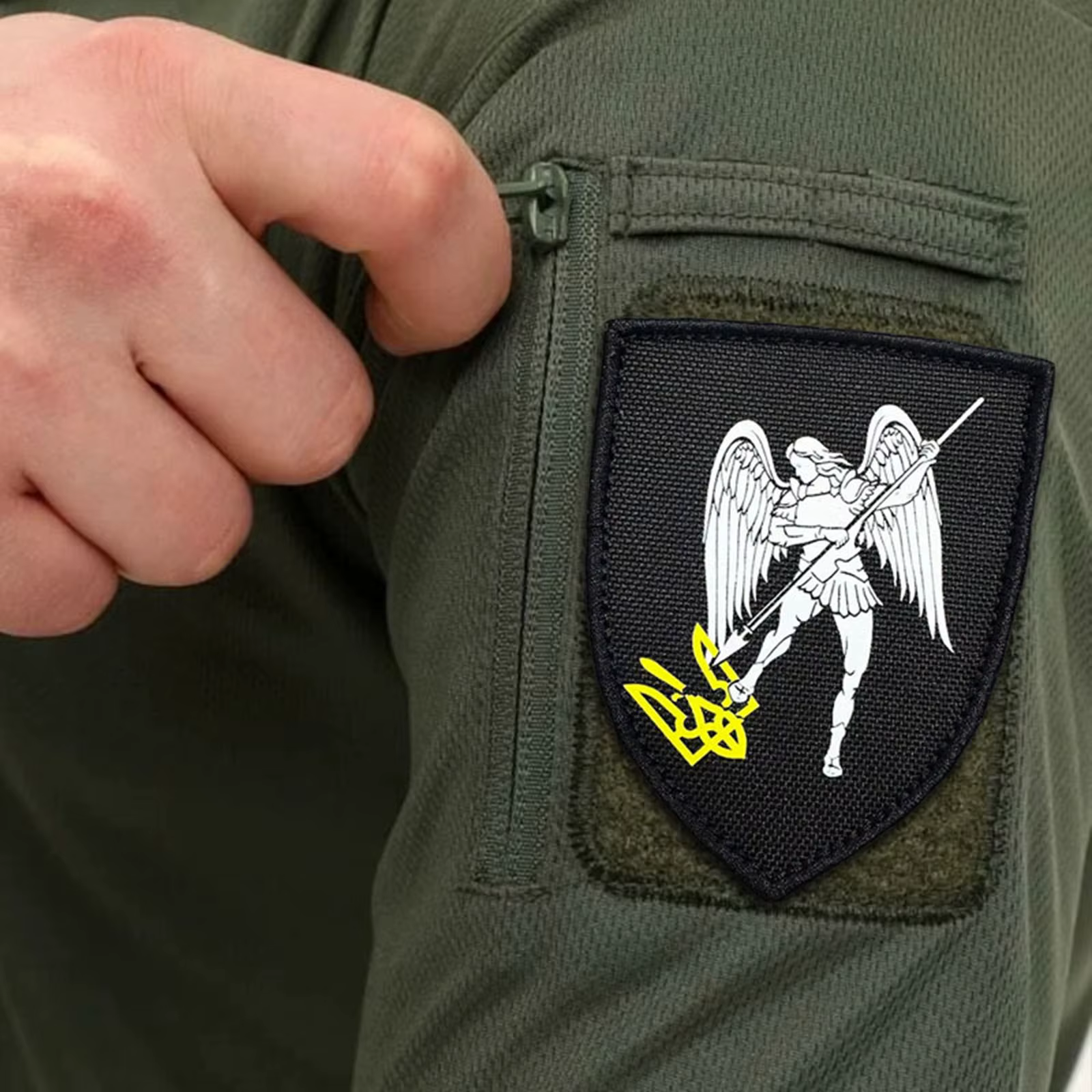 Parche táctico Arcángel Miguel velcro gancho y bucle moral militar para mochila - imagen 5