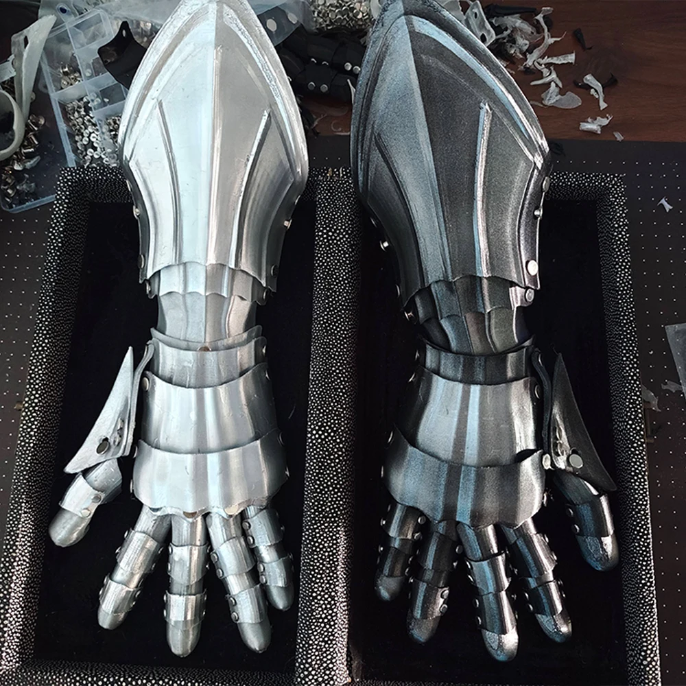 Guantes armadura cyberpunk impresión 3D cosplay gótico - imagen 2