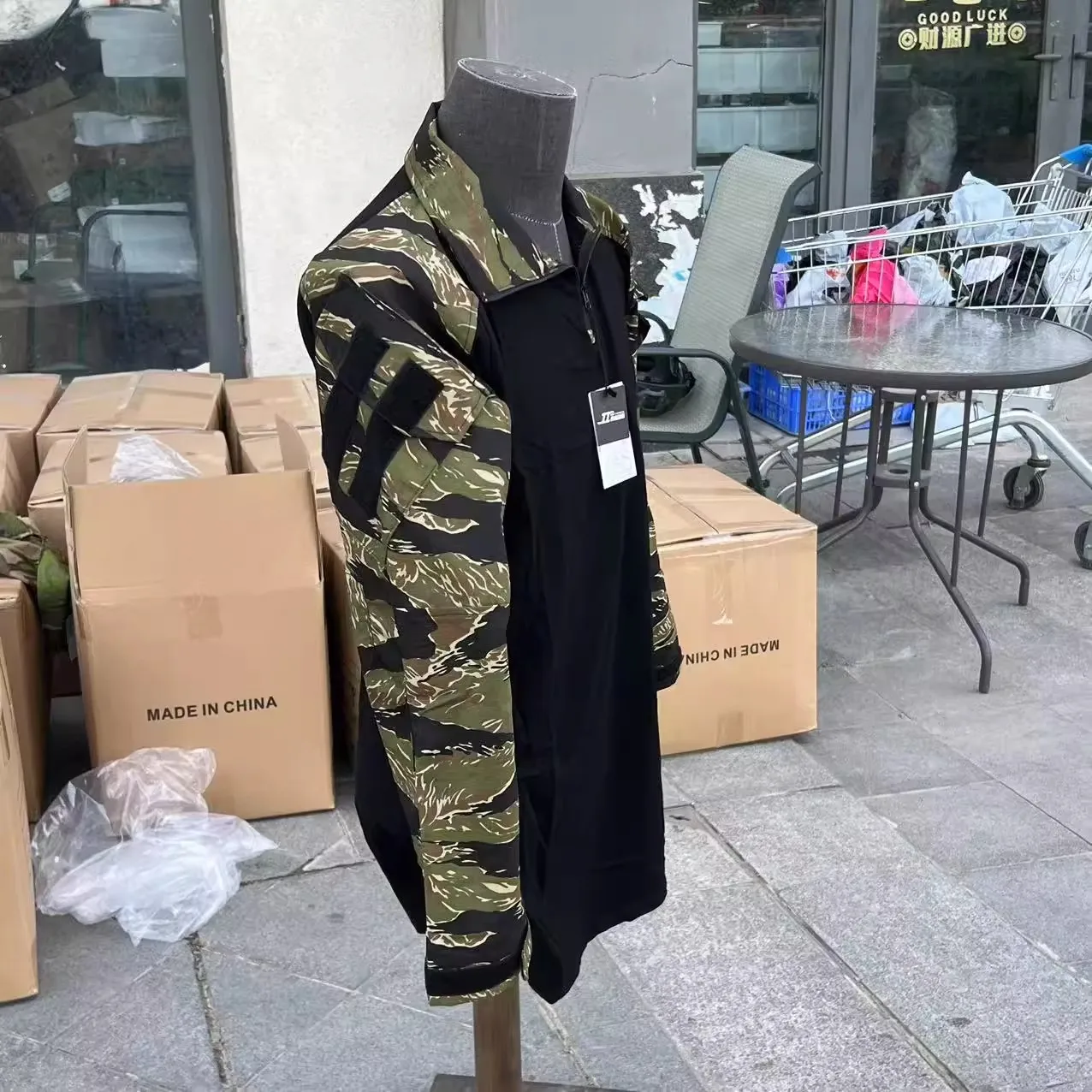 Traje táctico Tom Jungle Tiger Stripe G3 piel de rana CAG - imagen 2