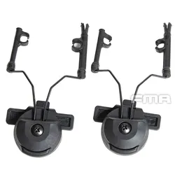 FMA casco táctico airsoft con soporte adaptador riel y auricular