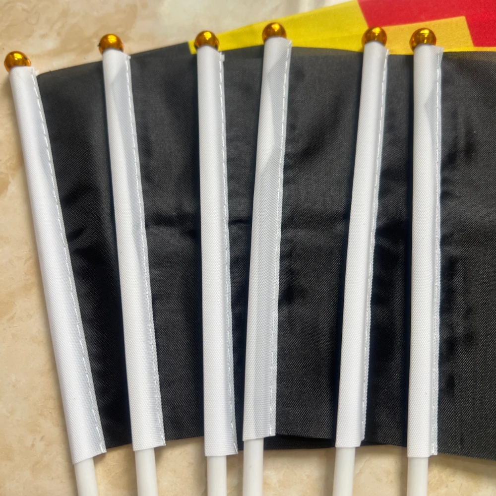 Bandera Bélgica de mano – Pabellón táctico ceremonial con mástil - imagen 3