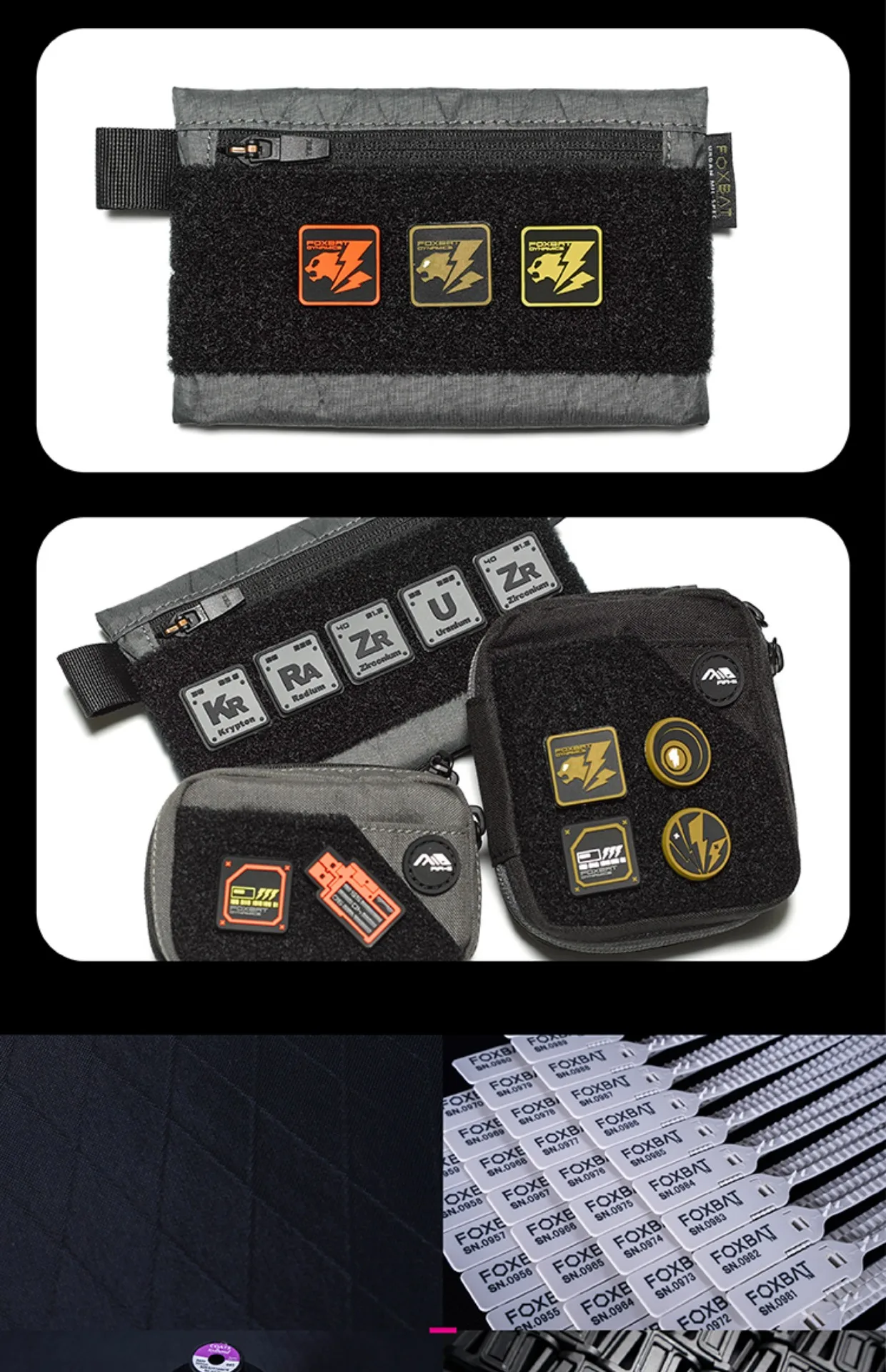 Insignia desde un ángulo lateral