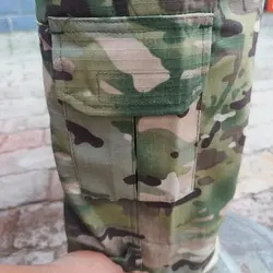 Pantalones tácticos camuflaje ripstop con múltiples bolsillos