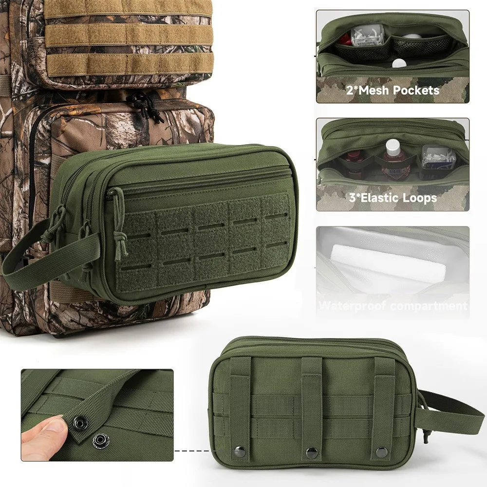 Bolsa táctica MOLLE para ducha y kit sanitario EDC - imagen 3