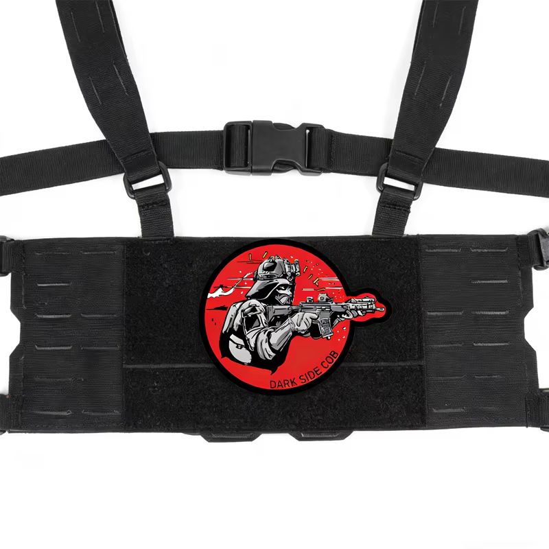 Parche Bordado Dark Side CQB Insignia Táctica para Chaleco y Mochila - imagen 3