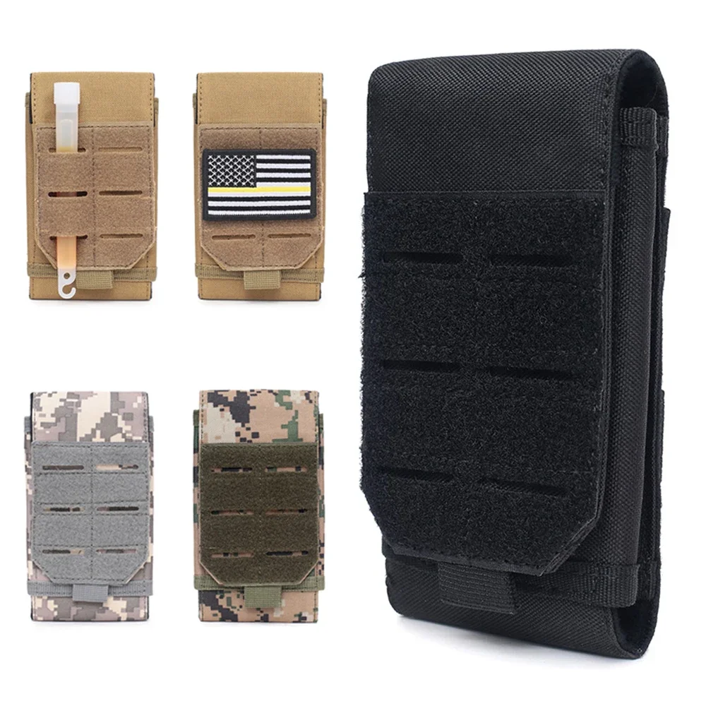 Riñonera táctica MOLLE con funda MagSafe para móvil