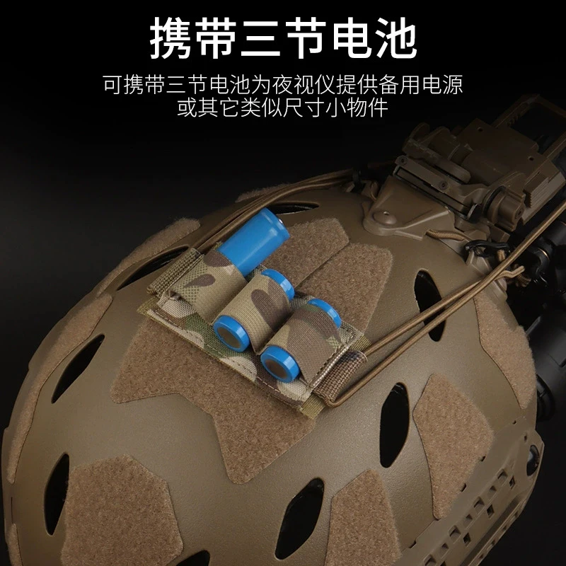 Casco táctico NVG soporte gancho y correa fija elástico - imagen 2