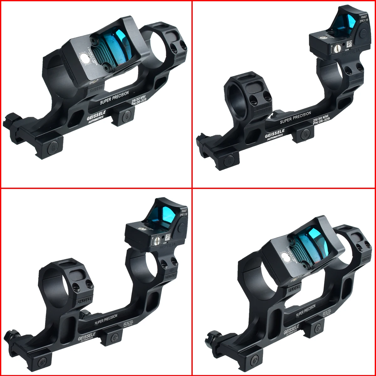 Montura táctica GEISSELE cantilever offset Reptilia para RMR/SRO - imagen 4