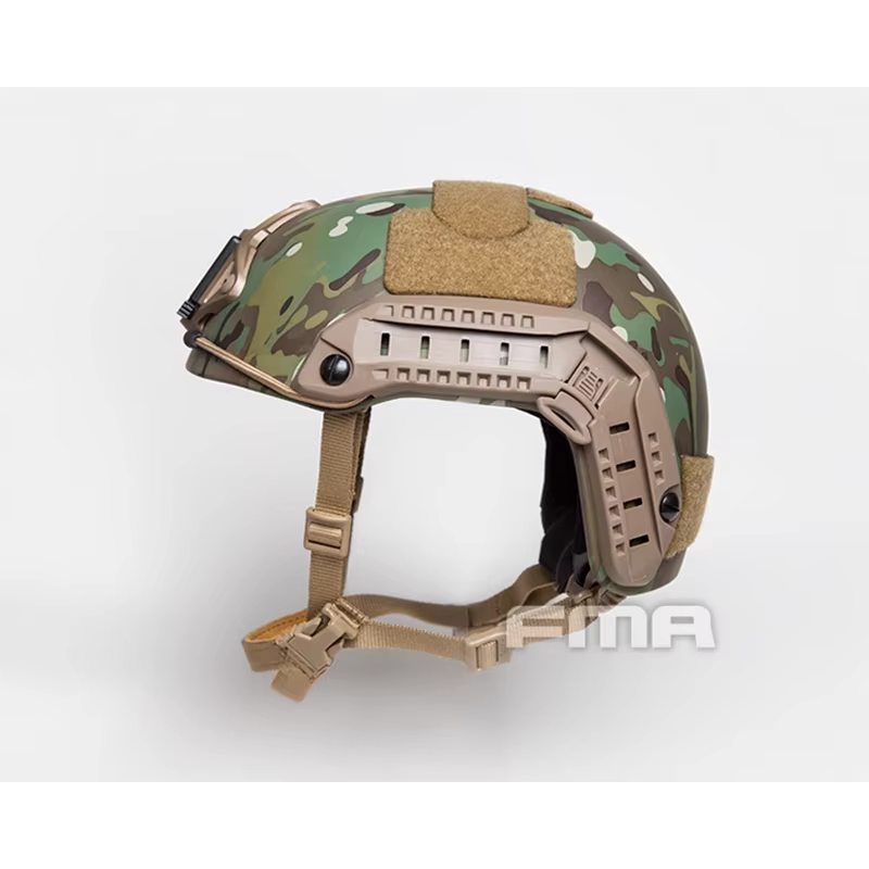 FMA casco táctico verde con forro ajustable y compatibilidad Picatinny - imagen 5