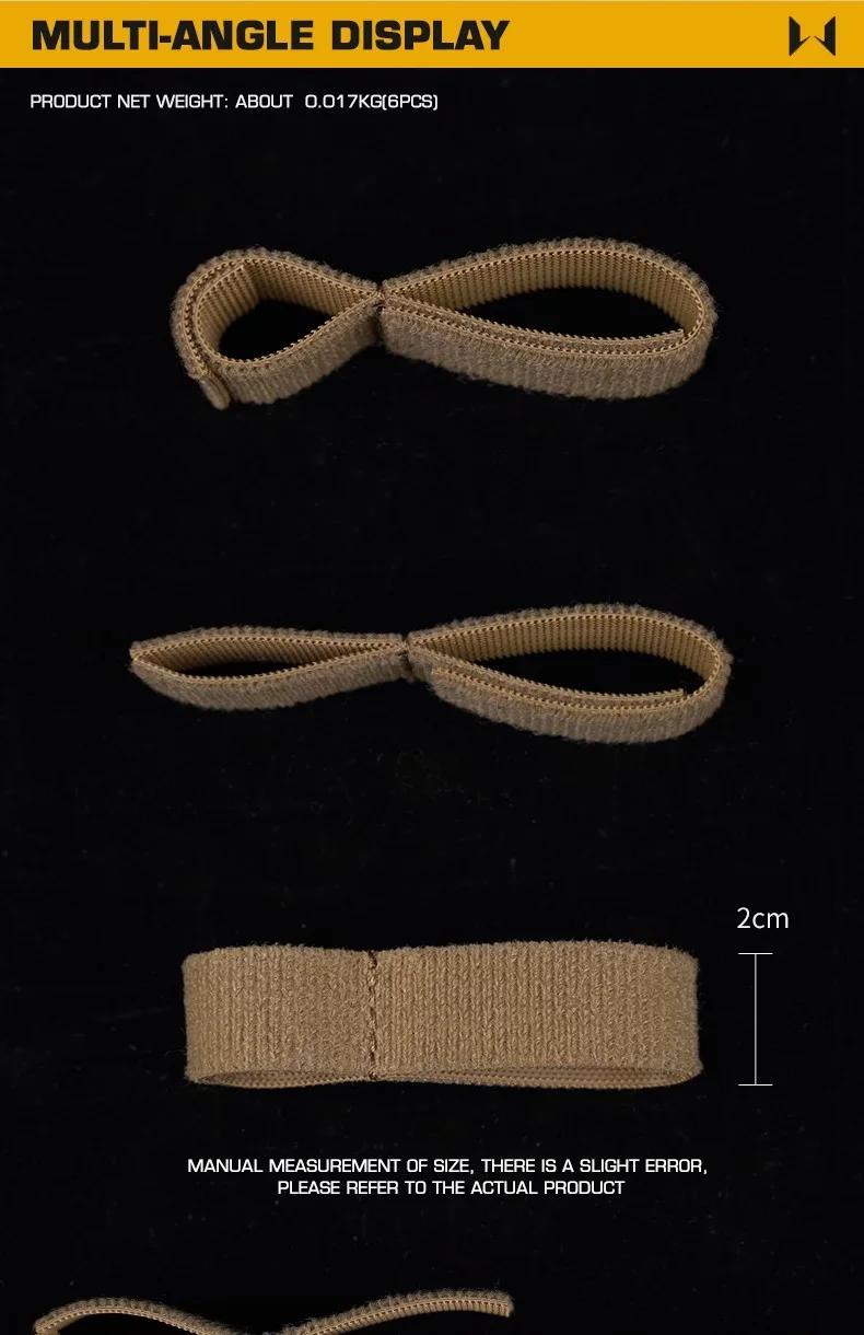 Velcro y organizador de bucle para guiar el cable