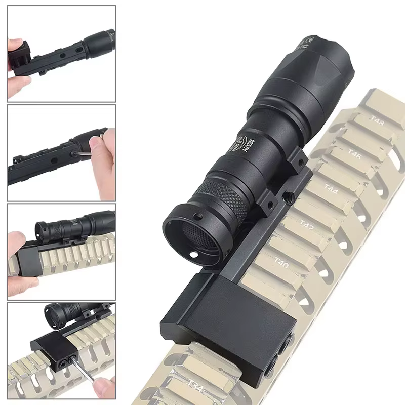 Soporte táctico Surefire M300 M600 para rail Picatinny MK4 HK416 - imagen 3