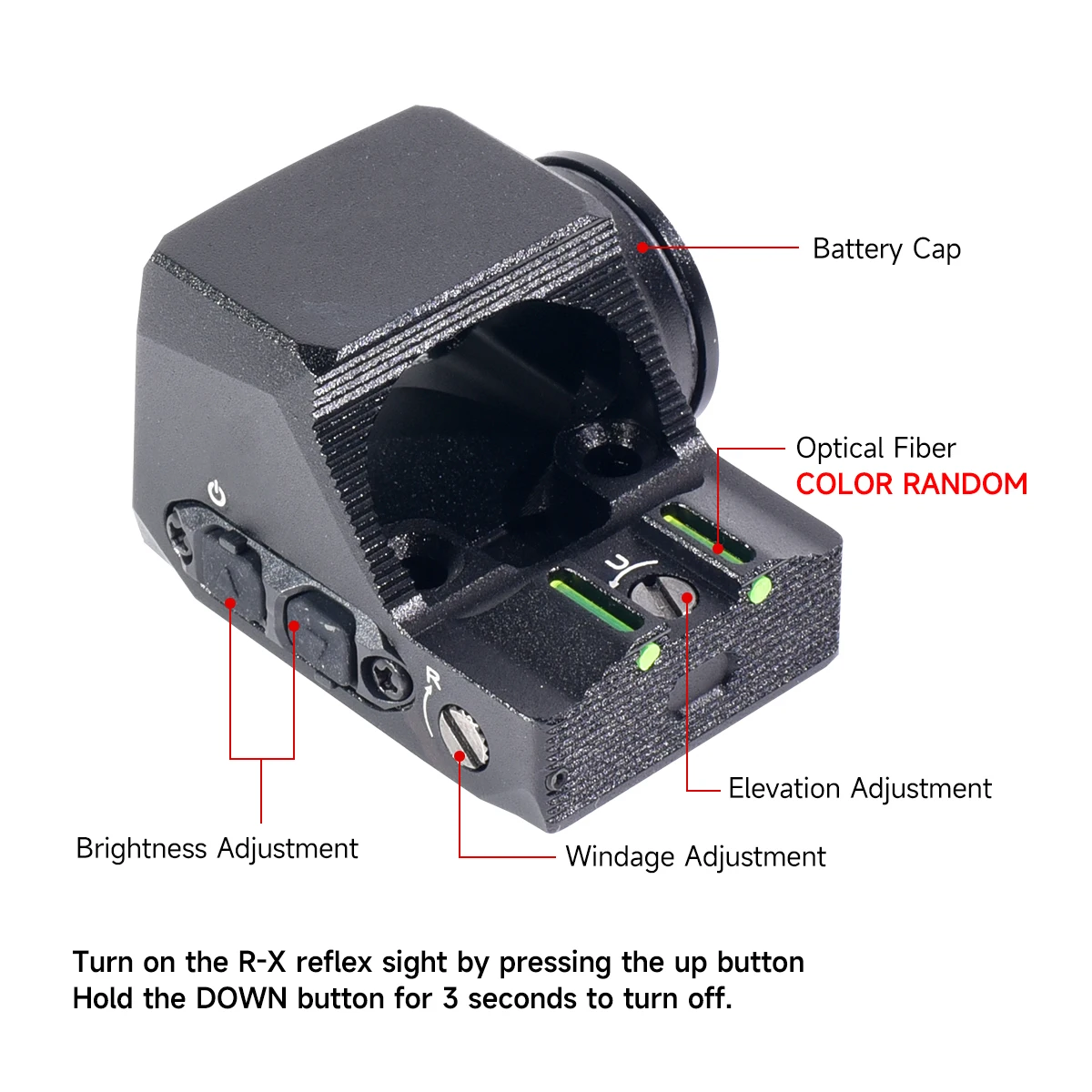 R-X mira punto rojo para Glock con activación por movimiento - imagen 4