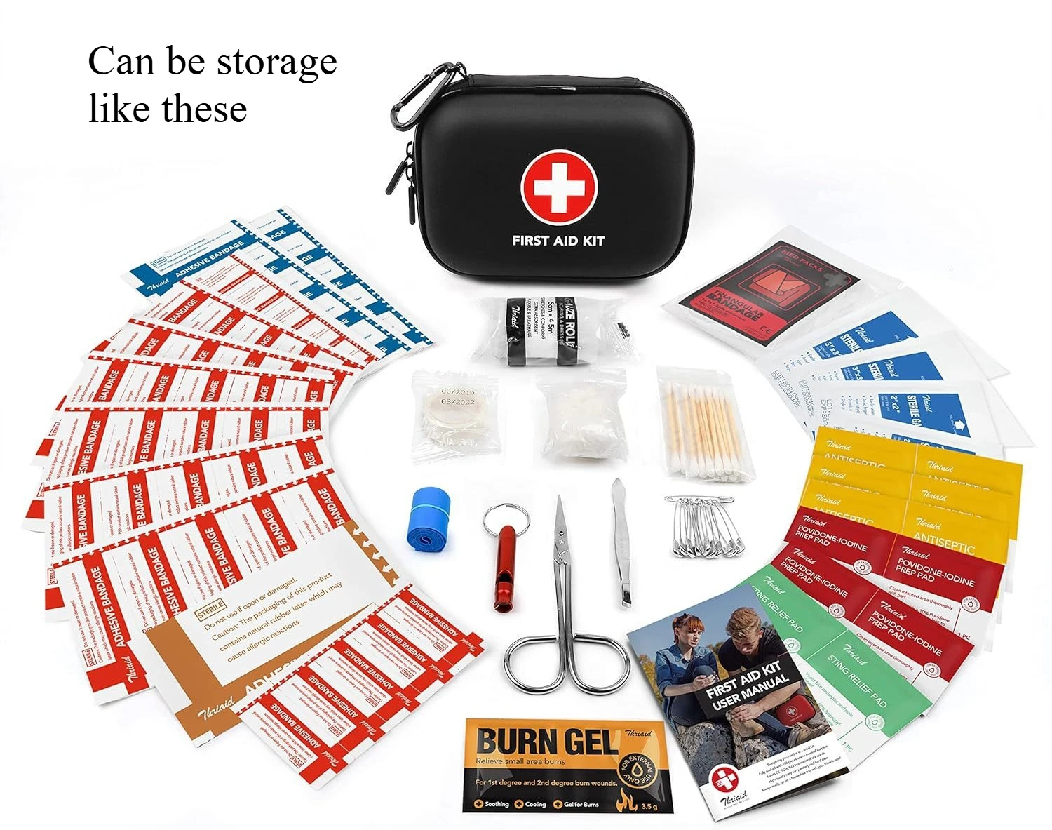 Botiquín primeros auxilios portátil bolsa médica PU para exteriores - imagen 3