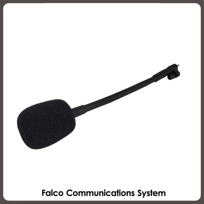 Vista del micrófono y conector de recambio