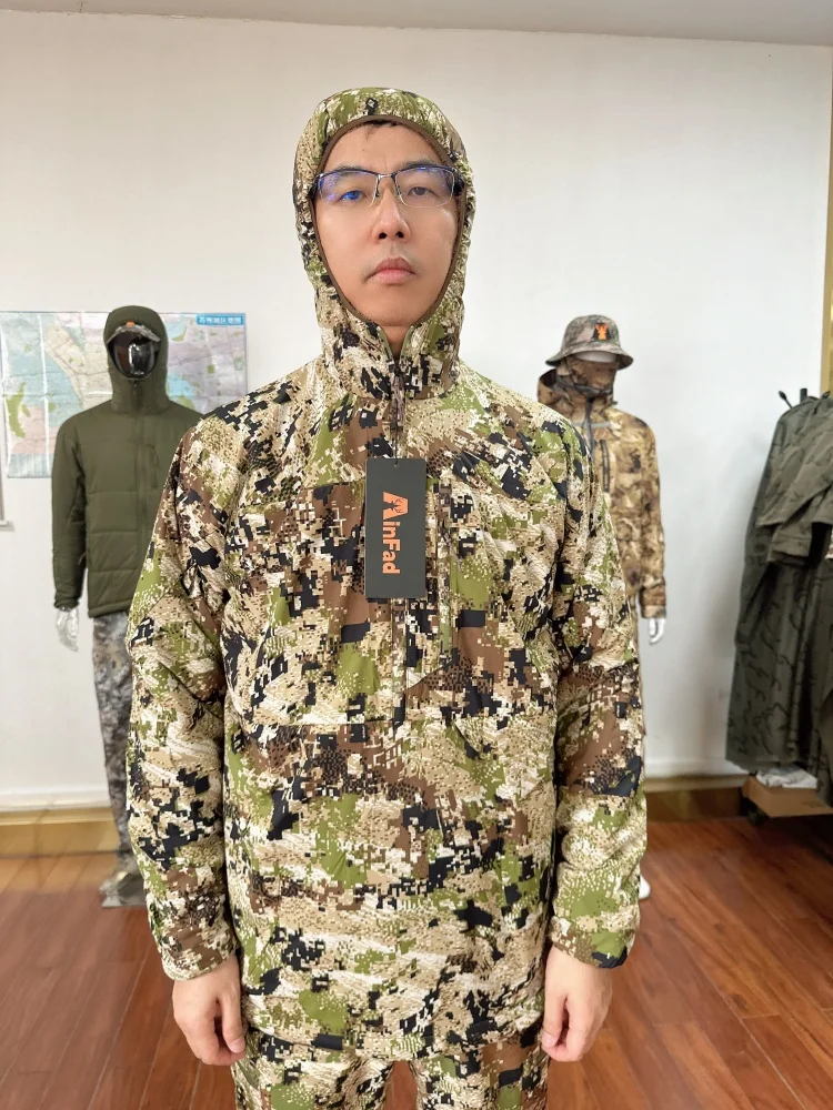 Sudadera con capucha de camuflaje para exteriores