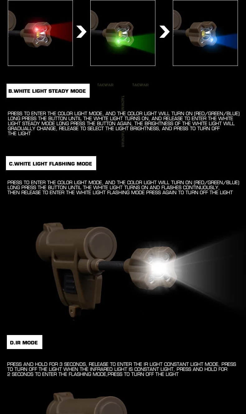 Luz estroboscópica en funcionamiento