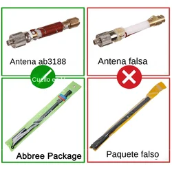 Abbree Antena dual VHF UHF táctica SMA para Baofeng UV-5R
