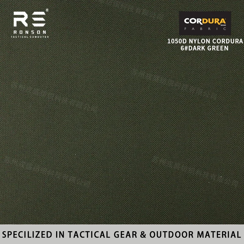 Tela Cordura táctica verde oscuro DG con recubrimiento WR+PU - imagen 3