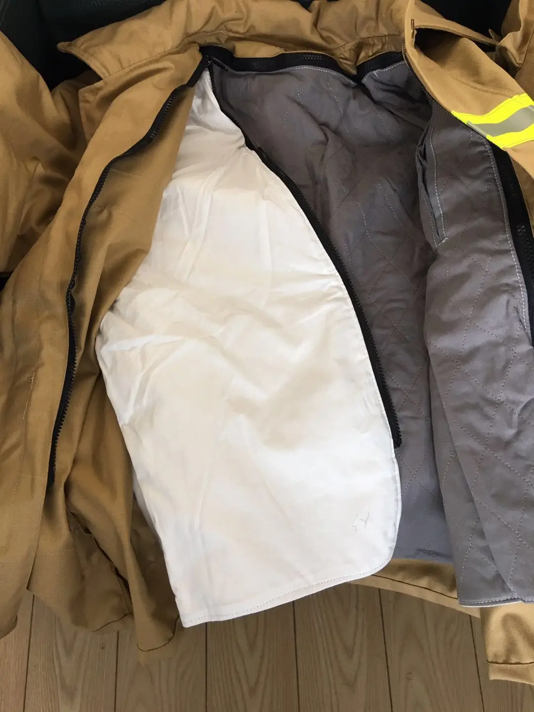 Capas y textura del tejido ignífugo