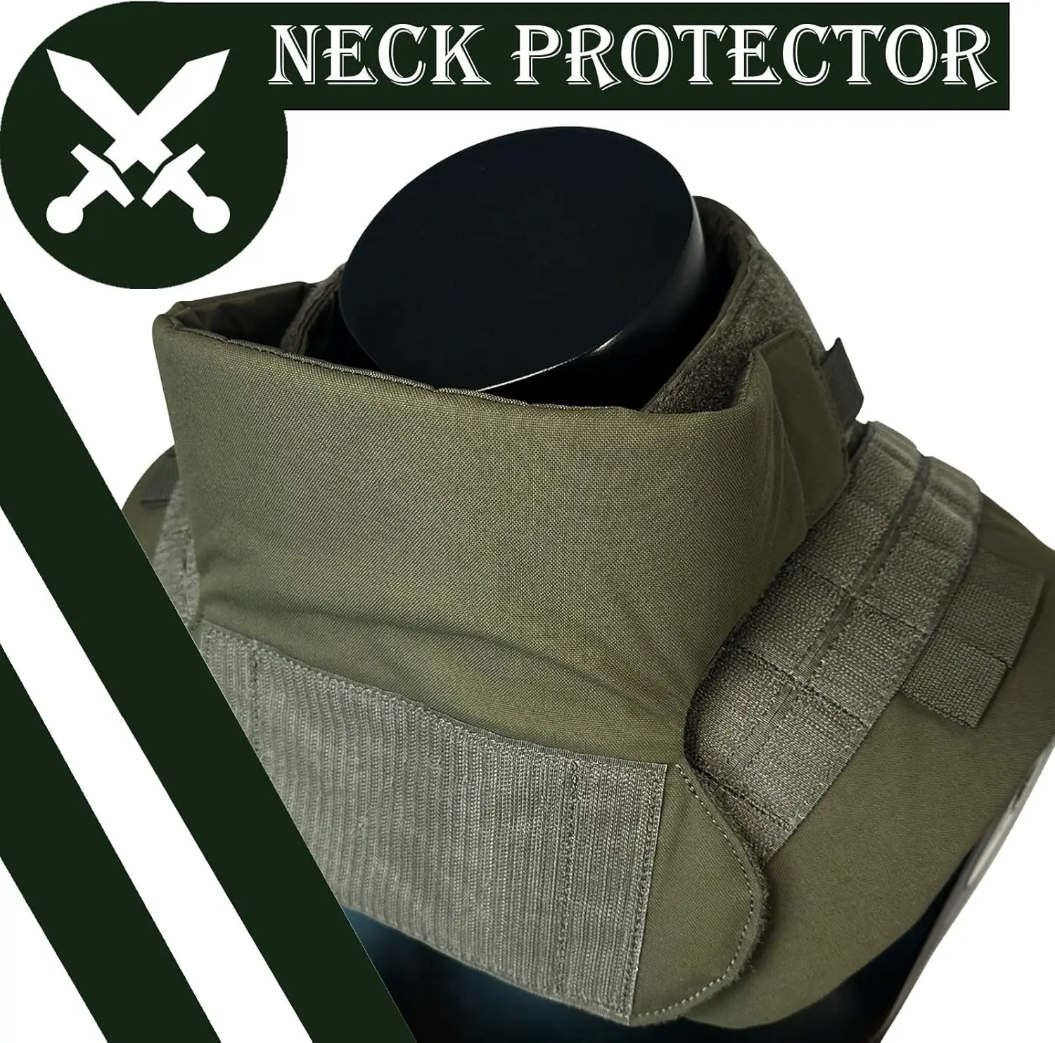 Chaleco táctico ajustable Airsoft con protector de cuello resistente - imagen 3