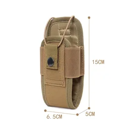 Funda táctica MOLLE para intercomunicador deportivo y bolsa cinturón