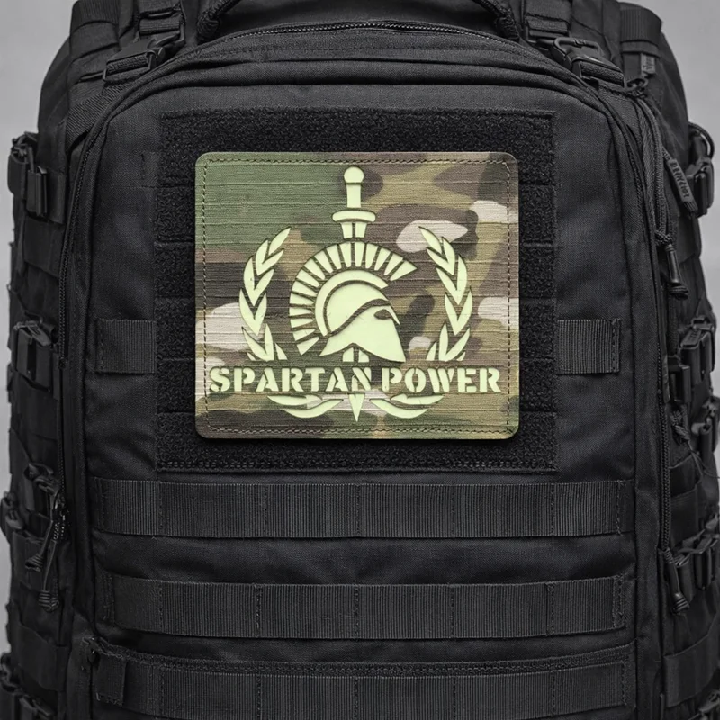 Parche IR táctico de nailon Spartan Power para ropa y mochilas - imagen 2