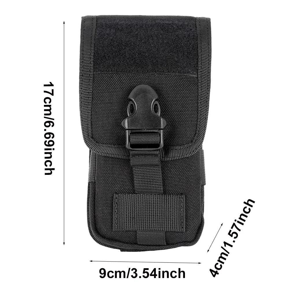 Riñonera táctica MOLLE doble capa camuflaje para móvil