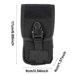 Riñonera táctica MOLLE doble capa camuflaje para móvil