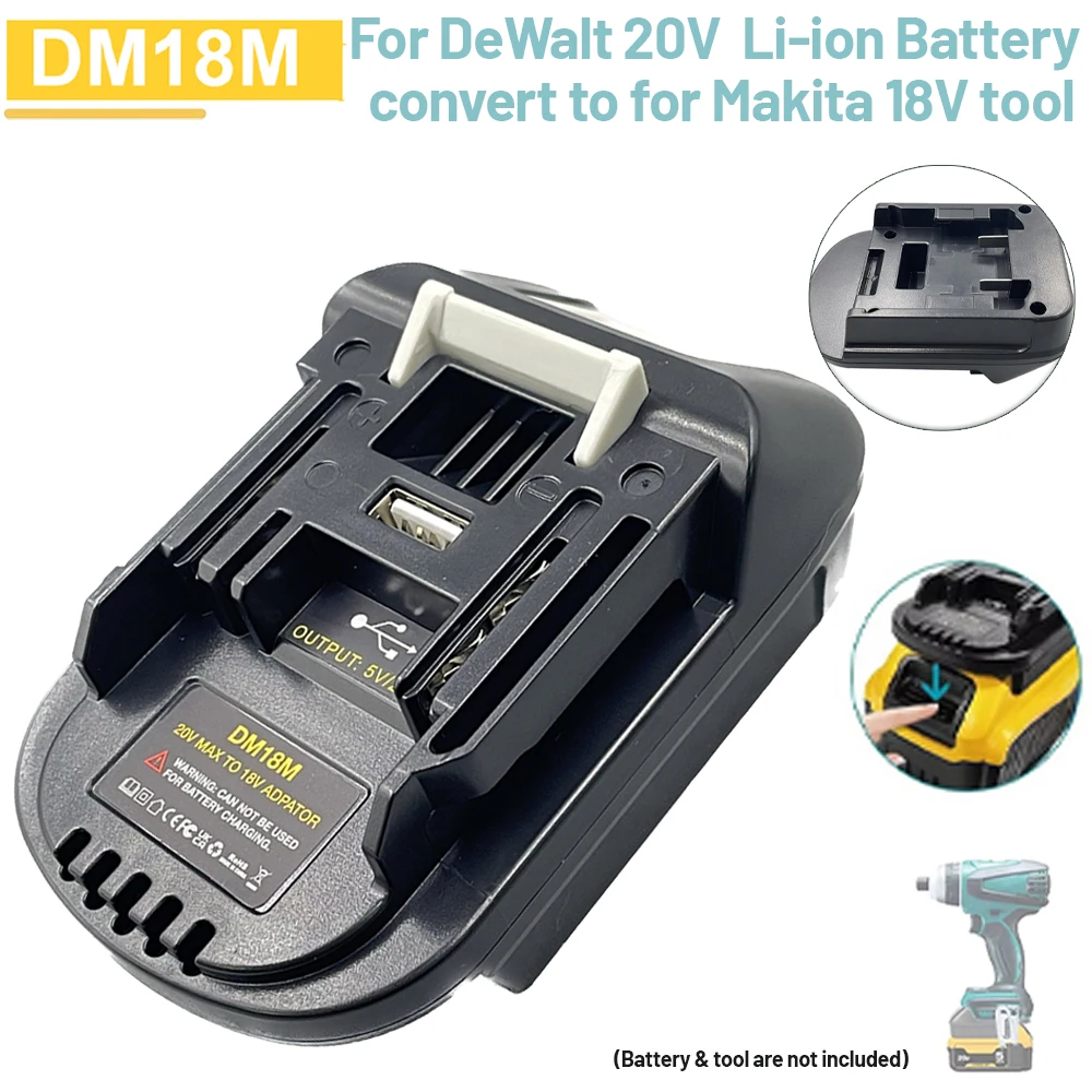 Adaptador conectado a una herramienta Makita