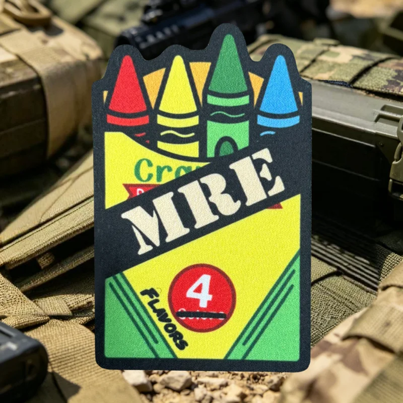 MRE Crayon Box parches tácticos gancho y bucle para chaleco - imagen 4