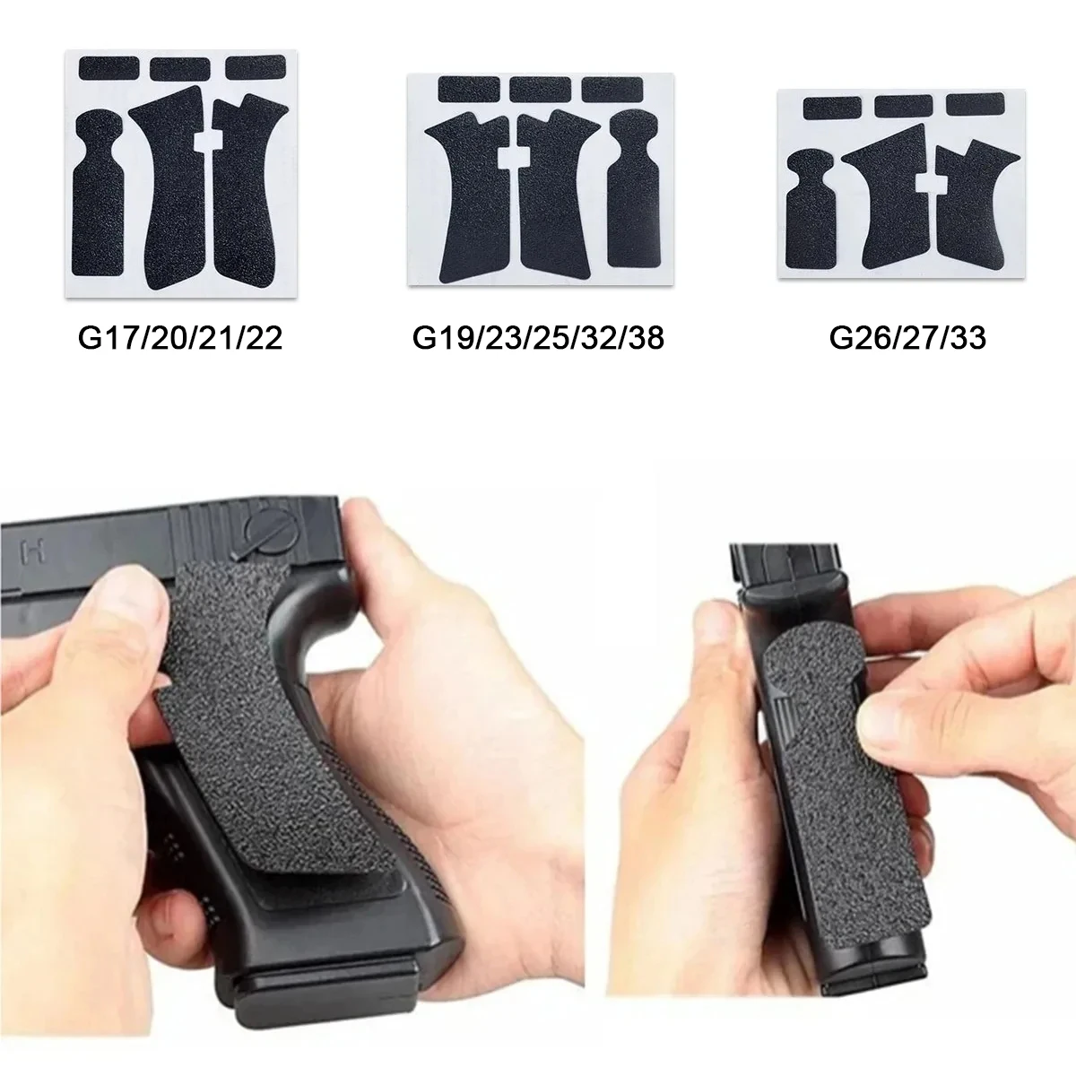 Cinta de agarre antideslizante para Glock – Textura goma táctil - imagen 2