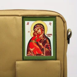 Parche táctico Virgen María con Velcro para chaleco y brazalete