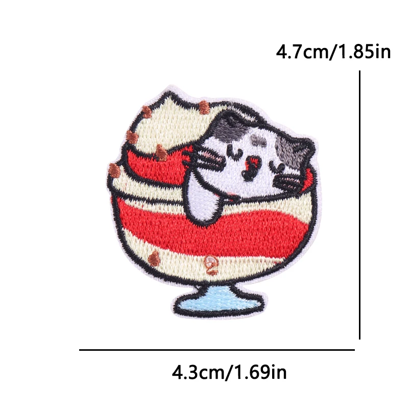 Parche bordado gato tigre oso – para coser o planchar - imagen 2