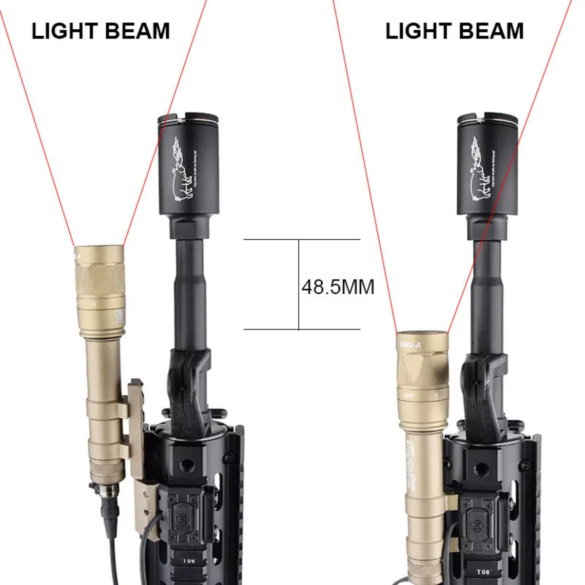 Surefire M600 interruptor de presión con soporte lateral para linterna - imagen 5