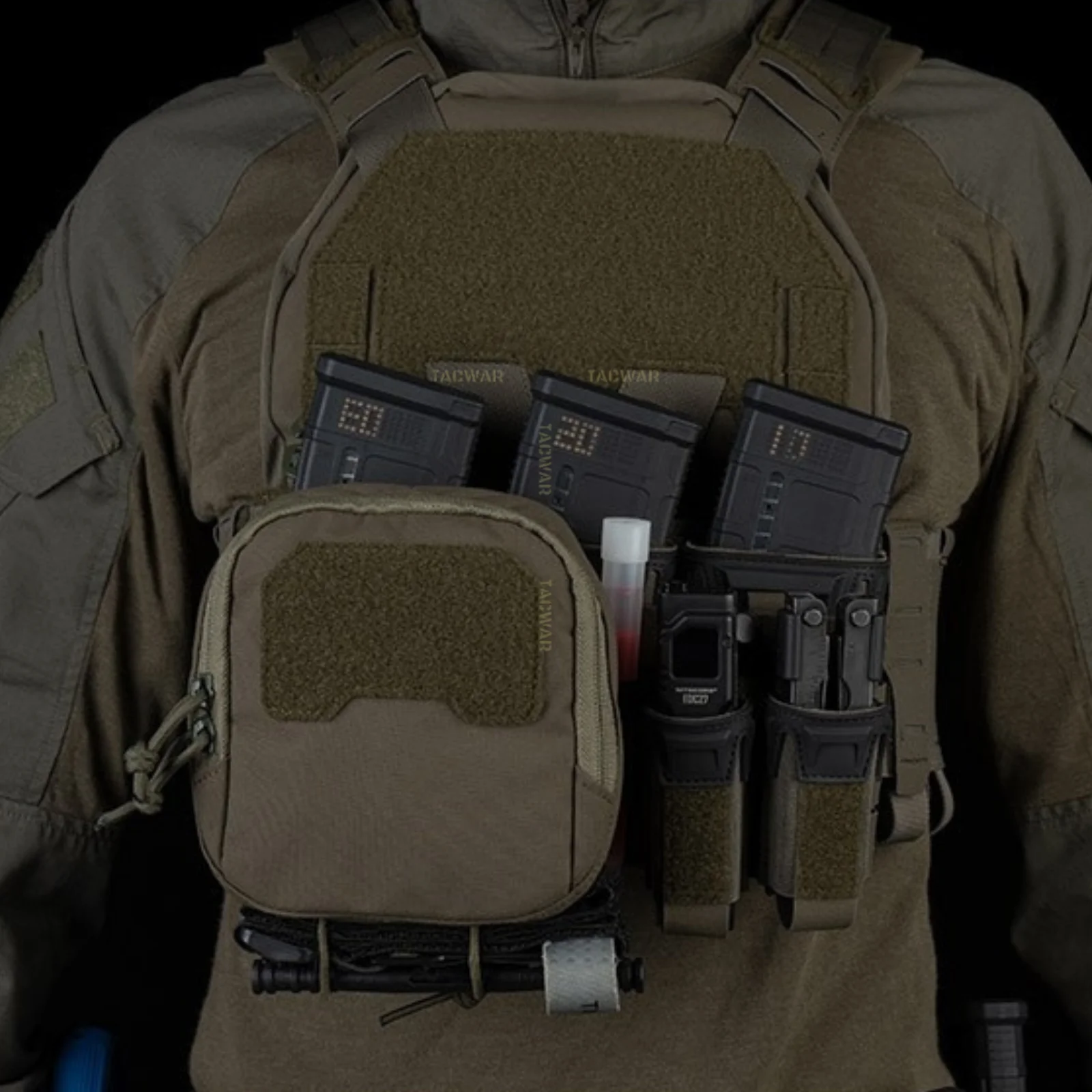 Portaplacas MOLLE Airsoft sistema modular segunda capa K-Z - imagen 5
