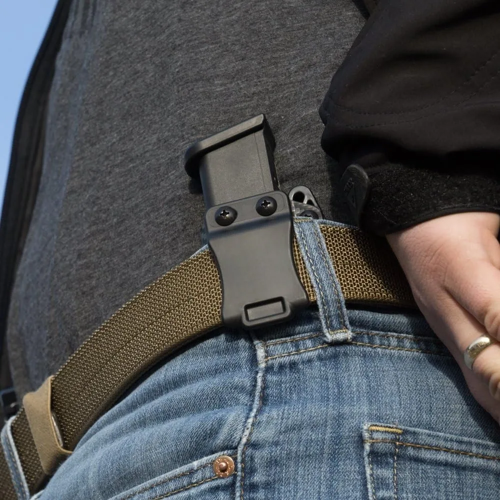 Funda universal para cargador doble 9mm/.40 vista frontal
