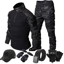 Uniforme táctico de combate para airsoft con rodilleras