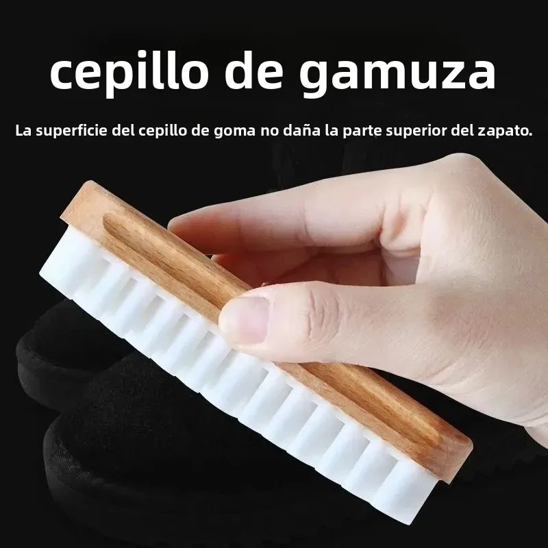 Cepillo de gamuza suave para limpiar botas, cuero y zapatillas - imagen 5