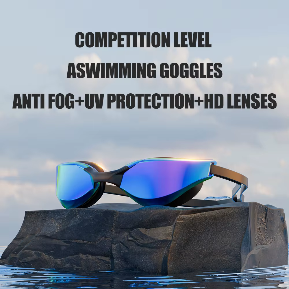 Gafas natación profesionales HD antiniebla adulto silicone - imagen 5