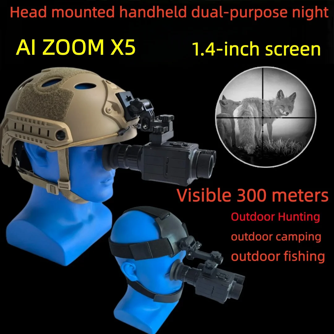 Visor nocturno para caza con aumento óptico y visión HD