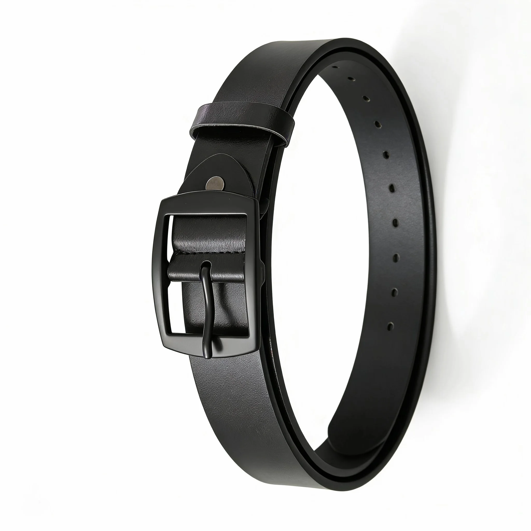 Cinturón de cuero genuino para hombre con hebilla premium informal - imagen 2