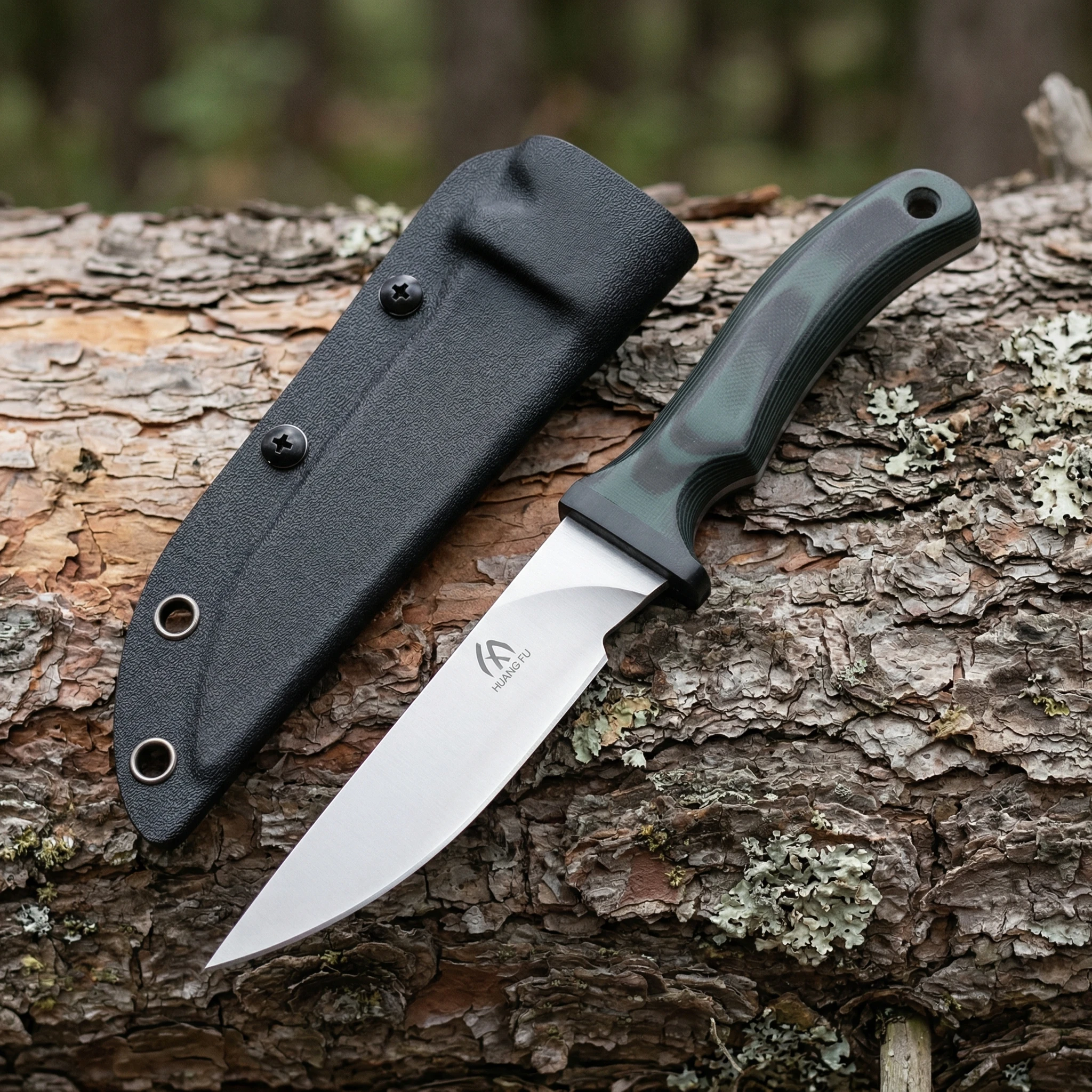 Cuchillo fijo táctico G10 con funda para actividades al aire libre - imagen 5